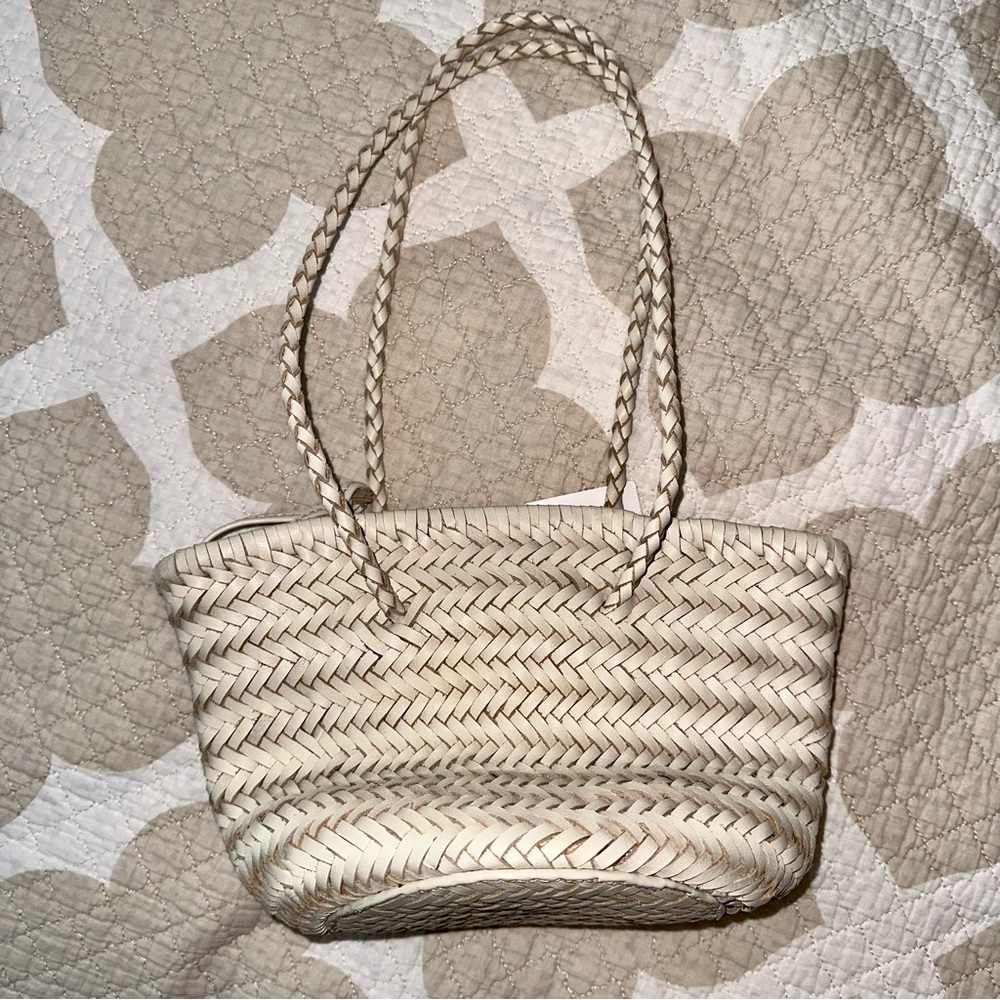 Price Firm - ZARA Leather Woven Tote Bag - Picture 9 of 15